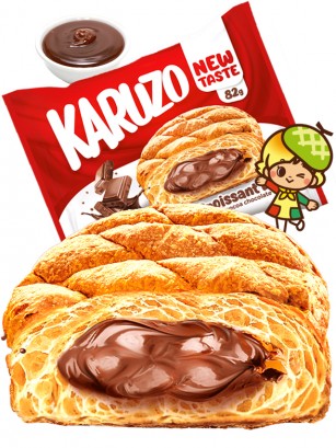 Bollo estilo Meronpan con Chocolate con Leche 82g.