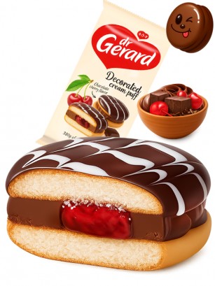 Bizcochos Choco Pie con Glaseado con Chocolate y Cereza  | Dairy Sweets 165g.