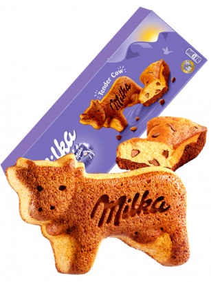 Vaquitas Bizcocho con Pepitas de Chocolate Milka 140 grs.