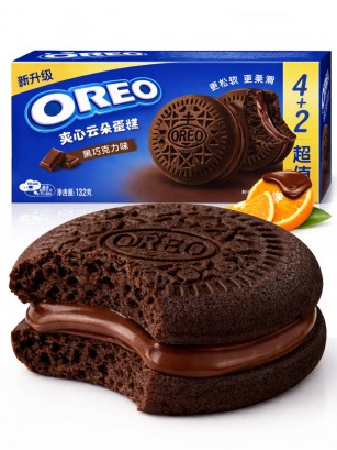 Pastelitos Oreo Cloud Cake de Chocolate y Naranja 132g.