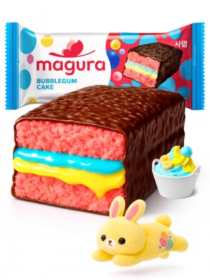 Pastelito de Chocolate con Crema de Chicle Banana | Dulce Pascua 35g.