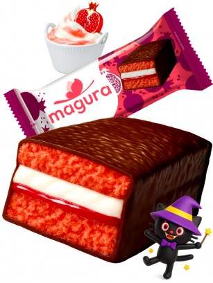 Pastelito de Chocolate con Mascarpone y Granada | Dairy Sweets 35g.