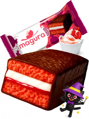 Pastelito de Chocolate con Mascarpone y Granada | Dairy Sweets 35g.
