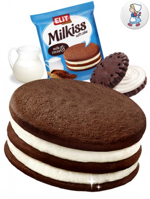 Pastelito Milkiss de Cookie Cacao y Nata | Dairy Sweets 42 grs.
