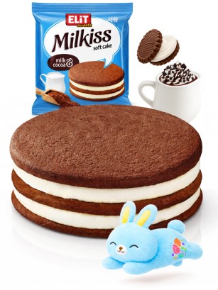 Pastelito Milkiss de Cookie Cacao y Nata | Dulce Pascua 42g.