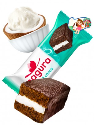 Pastelito de Chocolate con Crema de Coco 35 grs.