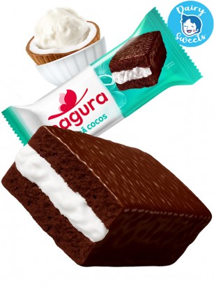 Pastelito de Chocolate con Crema de Coco | Dairy Sweets 35 grs.