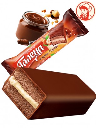 Pastelito de Chocolate y Crema de Avellanas | Dairy Sweets 50g.