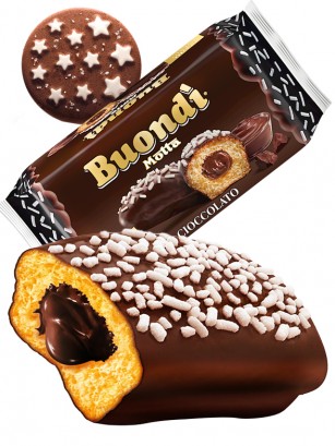 Bollo Buondì de Doble Chocolate con Stelle di Zucchero 46 grs.