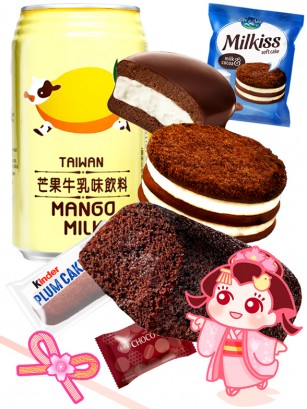PACK PERFECTO Drink Milk Mango & Kinder & Chocopie Friends | Sakura Hanami Outlet