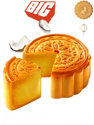 Pastel Moon Cake de Luna de Coco | Grande 150 grs.