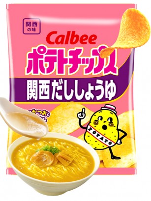 Patatas Calbee Gourmet con Sopa Kansai Dashi 58g.