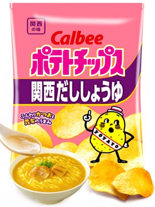 Patatas Calbee Gourmet con Sopa Kansai Dashi 58g.