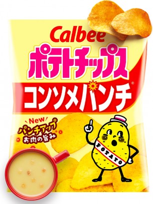 Patatas Chips Calbee Consomé Punch 60 grs.