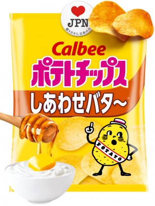 Patatas Calbee con Miel, Mantequilla y Mascarpone 60g.