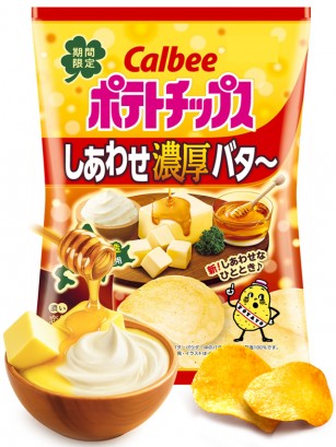Patatas Calbee con Miel, Mantequilla y Mascarpone 60g.