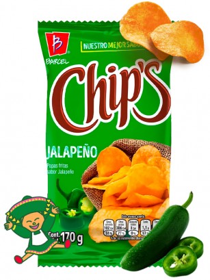 Patatas Chips Sabor Jalapeño | PURO MÉXICO!! 50 grs.