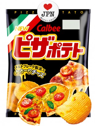 Patatas Calbee Pizza con Queso Fundido 60 grs. | Japan Recipe
