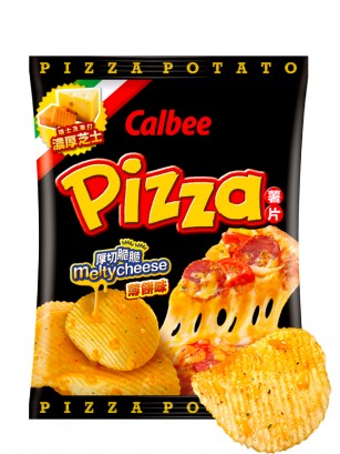 Patatas Chips Calbee Pizza con Queso Fundido 55 grs.