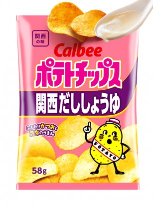 Patatas Chips Calbee Gourmet con Sopa Kansai Dashi 58 grs.