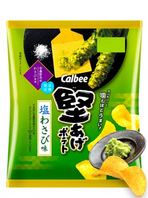 Patatas Calbee Shio Wasabi de Azumino 60 grs.