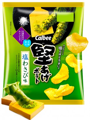 Patatas Calbee Shio Wasabi de Azumino 60g.