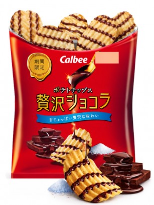 Patatas Calbee con Chocolate Luxury Salty 45g.