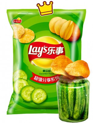 Patatas Lays Xtra Sabor Pepino 70 grs.