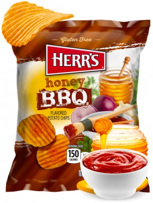 Patatas Onduladas sabor BBQ y Miel | Pocket 28,4 grs.