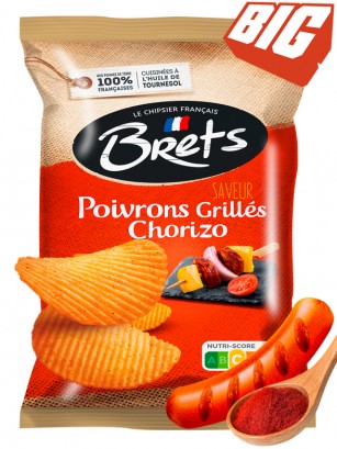 Patatas Fritas Onduladas Sabor Paprika & Chorizo | Brets Gourmet 125 grs.