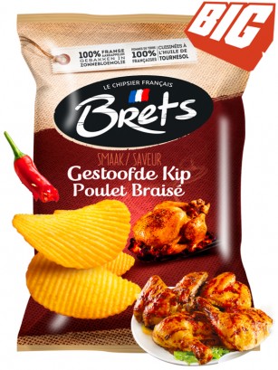 Patatas Fritas Onduladas Sabor Pollo Asado | Brets Gourmet 125 grs.