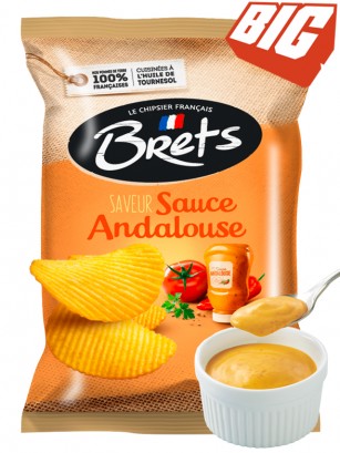 Patatas Fritas Onduladas Sabor Salsa Andalouse | Brets Gourmet 125 grs.