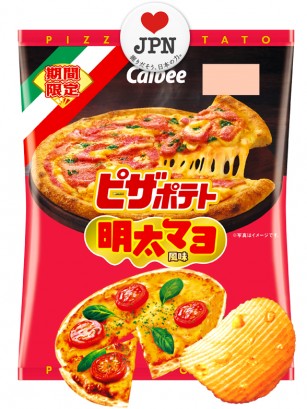 Patatas Calbee sabor Pizza con Mayonesa y Tarako con Queso Fundido 57 grs.