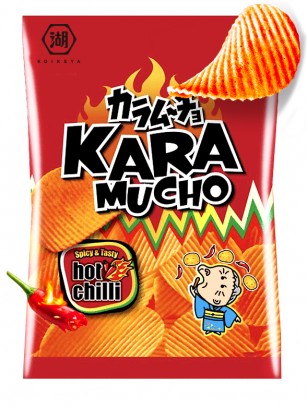 Patatas Onduladas Kara Mucho Koikeya Ultra Hot Chilli | Nº1 en Japón 60 grs.