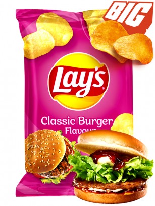 Patatas Lays sabor Burger | Family Bag 175 grs.