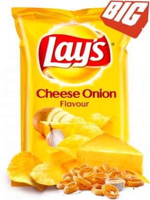 Patatas Lays Sabor Queso y Cebolla | Big Bag 175 grs.