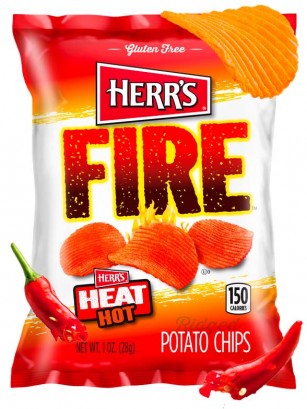 Patatas Onduladas Heat Hot Fire | Herr's 28,4 grs.