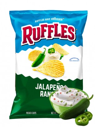 Patatas Ruffles Sabor Salsa Ranchera con Jalapeños 184 grs.