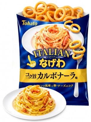 Snack Aros de Patata Receta Carbonara 50g.