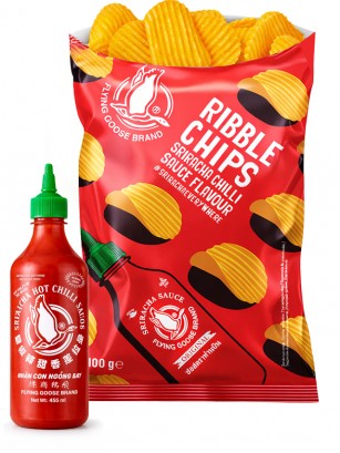 Patatas Onduladas de Sriracha 100g.