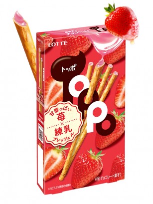 Sticks Toppo de Fresa Ácida y Leche Condensada | 72 grs.