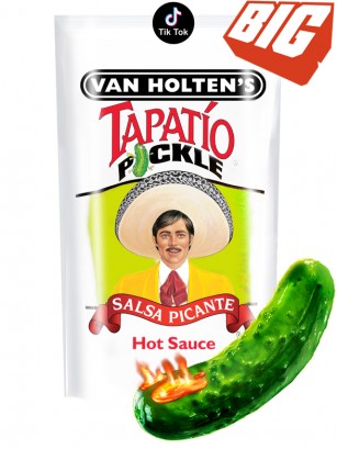 Pepinillo Gigante Americano | Con Salsa Tapatío Pickle Van Holten's