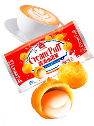 Petisús de Hojaldre con Crema de Té con Leche | Classic & Delicious 57 grs.