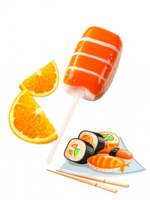 Piruleta de Caramelo sabor Naranja | Ebi Sushi