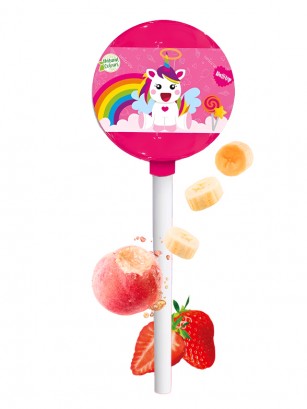 Piruleta de Frutas Unicornio | Diseños Aleatorios 30g.