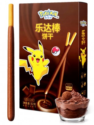 Sticks Pokémon de Galleta con Chocolate 52g.