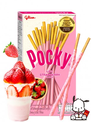 Pocky Ichigo Cream | Nueva Receta Fibra 45 grs.