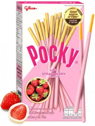 Pocky Ichigo Cream | Nueva Receta Fibra 45 grs.