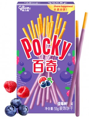 Pocky Crema de Frutas del Bosque Caramelizadas 55 grs.