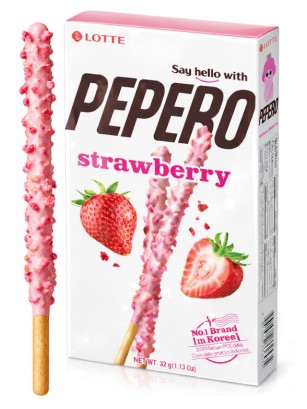 Pepero Lotte de Fresa 32 g.